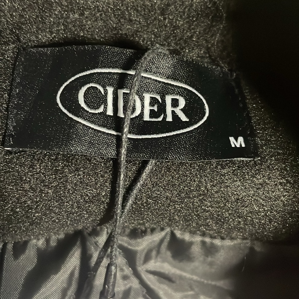 Cider Black Bomber Jacket With Silver Metallic Sleeves View 6
